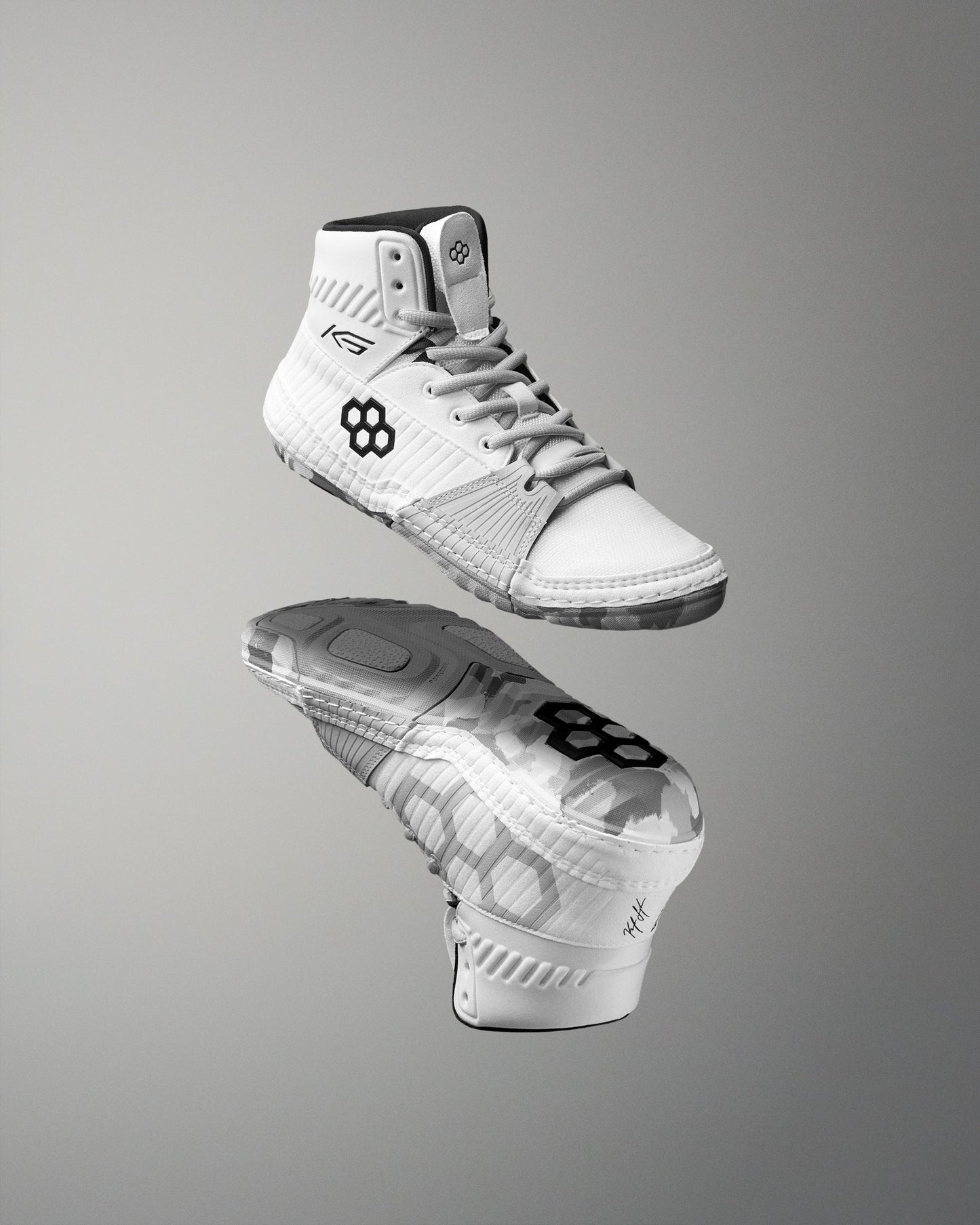 RUDIS RUDIS KS Power Youth Wrestling Shoes - White/Camo