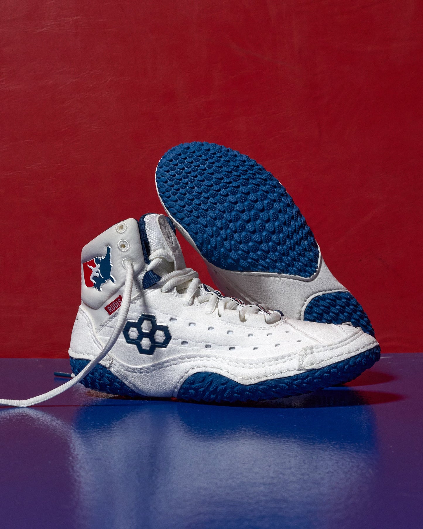 RUDIS USA Wrestling SF-Tbilisi 2.0 Youth Wrestling Shoes - USA White