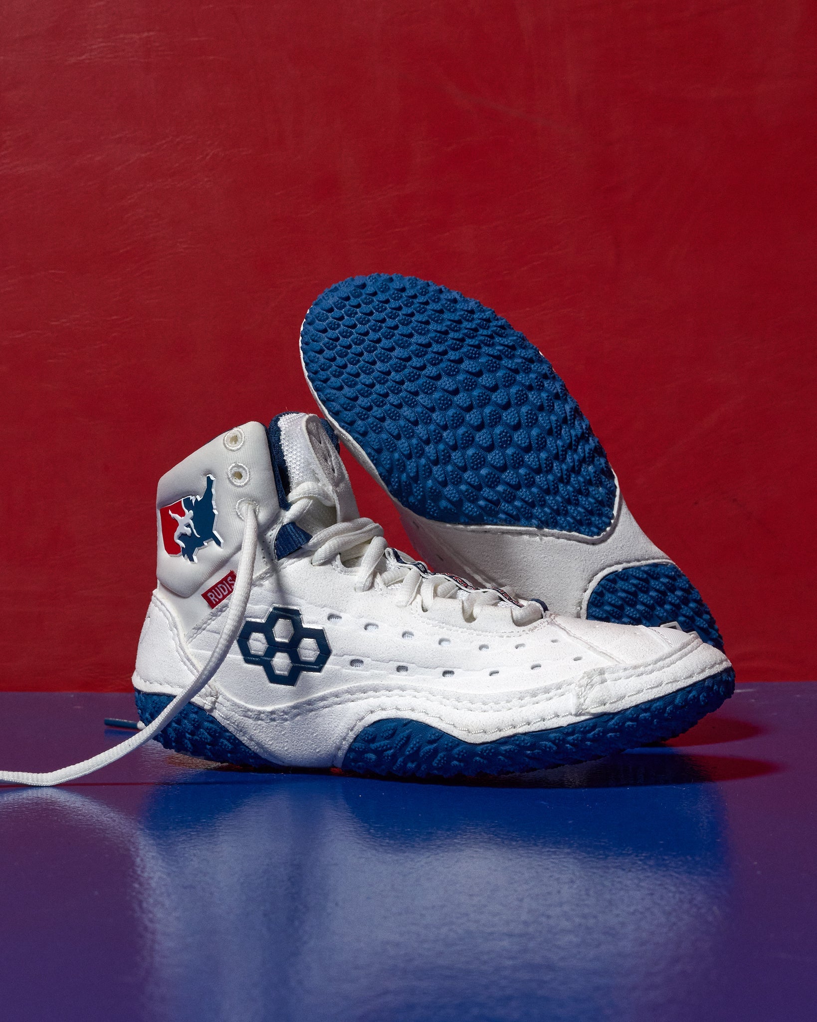 RUDIS USA Wrestling SF-Tbilisi 2.0 Youth Wrestling Shoes - USA White
