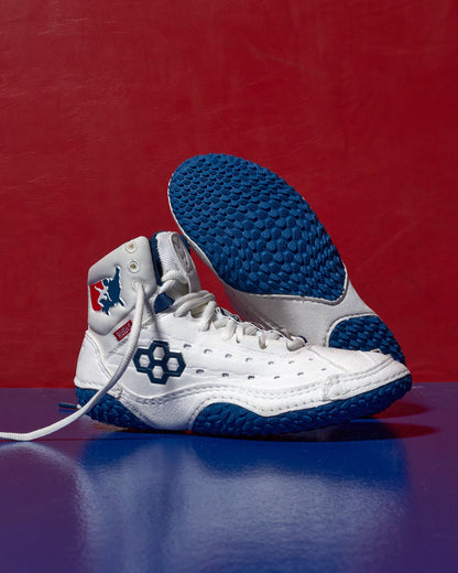RUDIS USA Wrestling SF-Tbilisi 2.0 Youth Wrestling Shoes - USA White