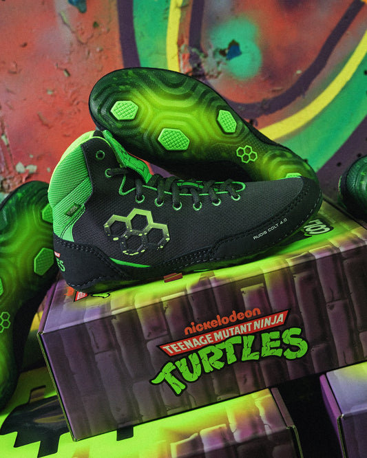RUDIS TMNT Colt 4.0 Youth Wrestling Shoes - Dark Turtle