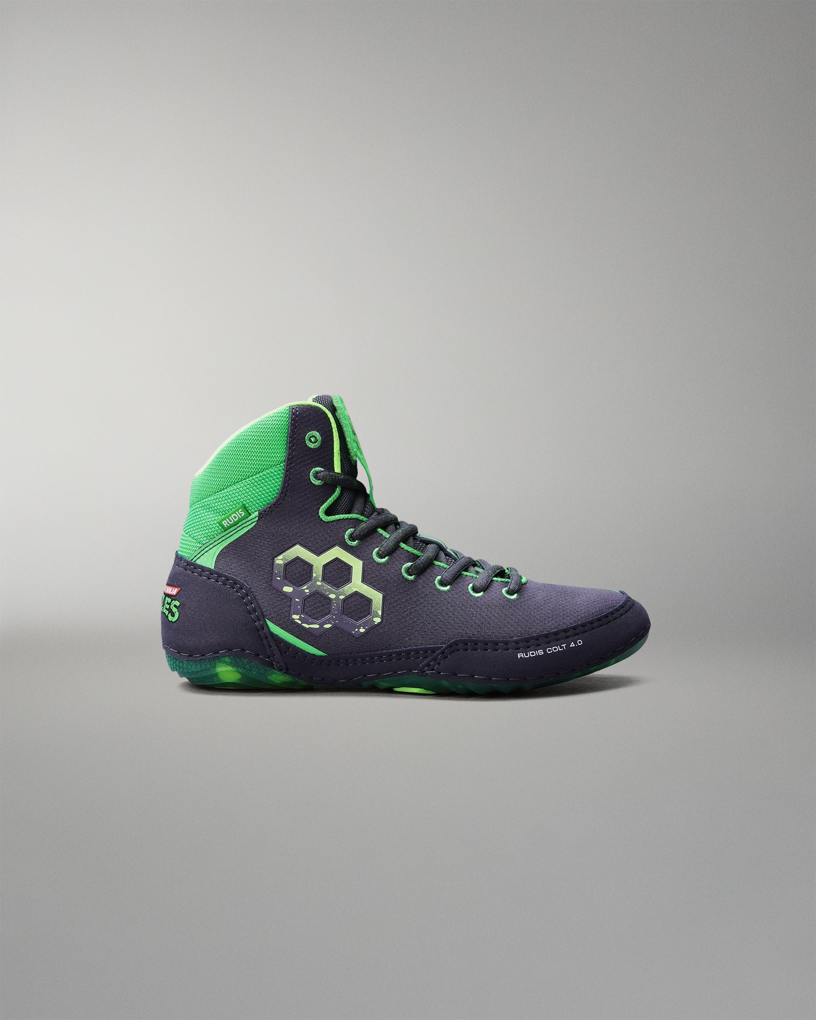 RUDIS TMNT Colt 4.0 Youth Wrestling Shoes - Dark Turtle