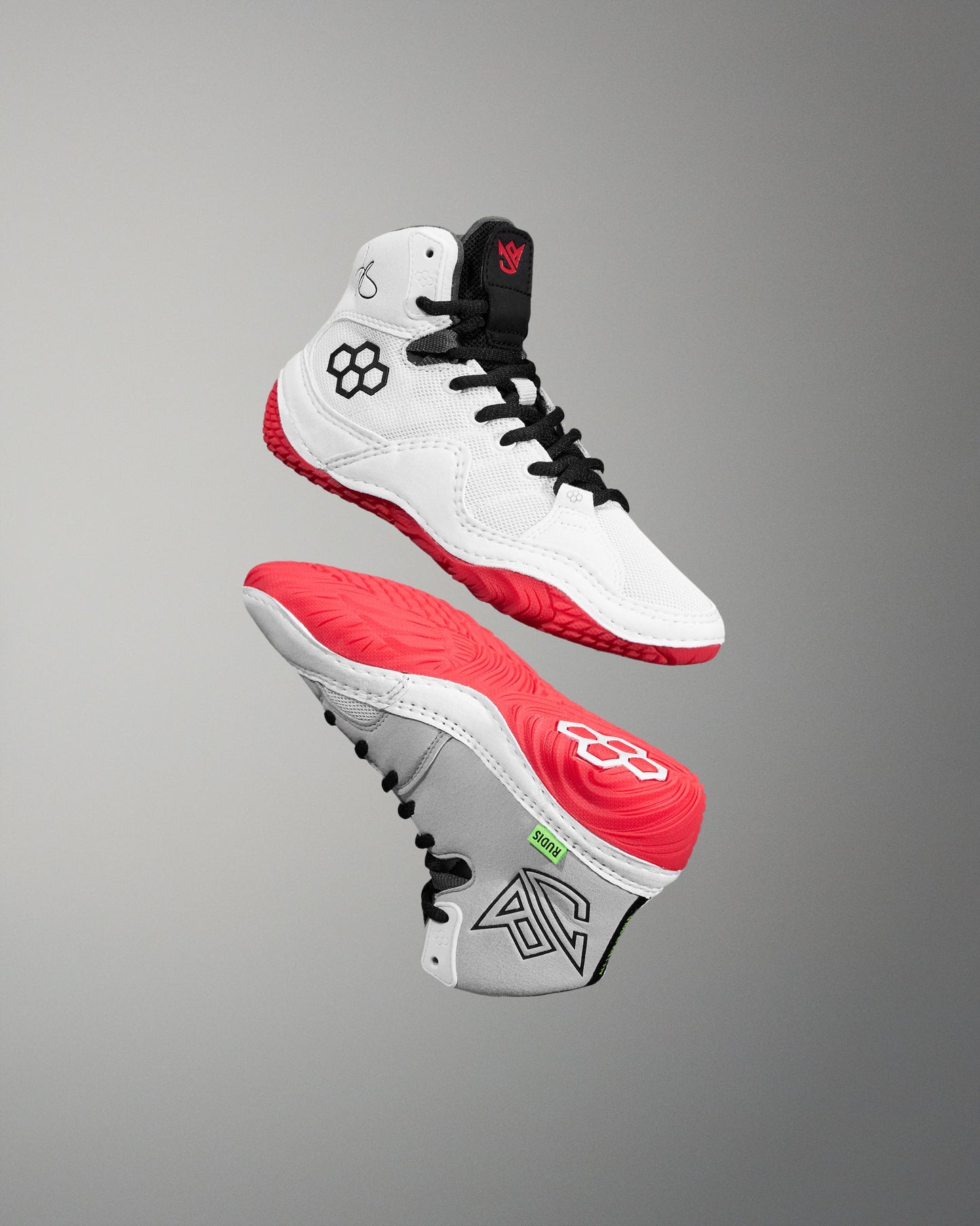 RUDIS JB1 Youth Wrestling Shoes - White Hot
