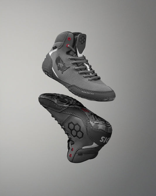 RUDIS USA Wrestling Colt 4.0 Youth Wrestling Shoes - Gray Camo