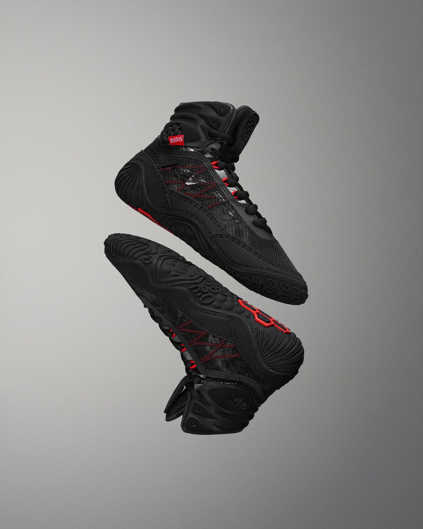 RUDIS RUDIS KS Infinity Edge Youth Wrestling Shoes - Carbon Black