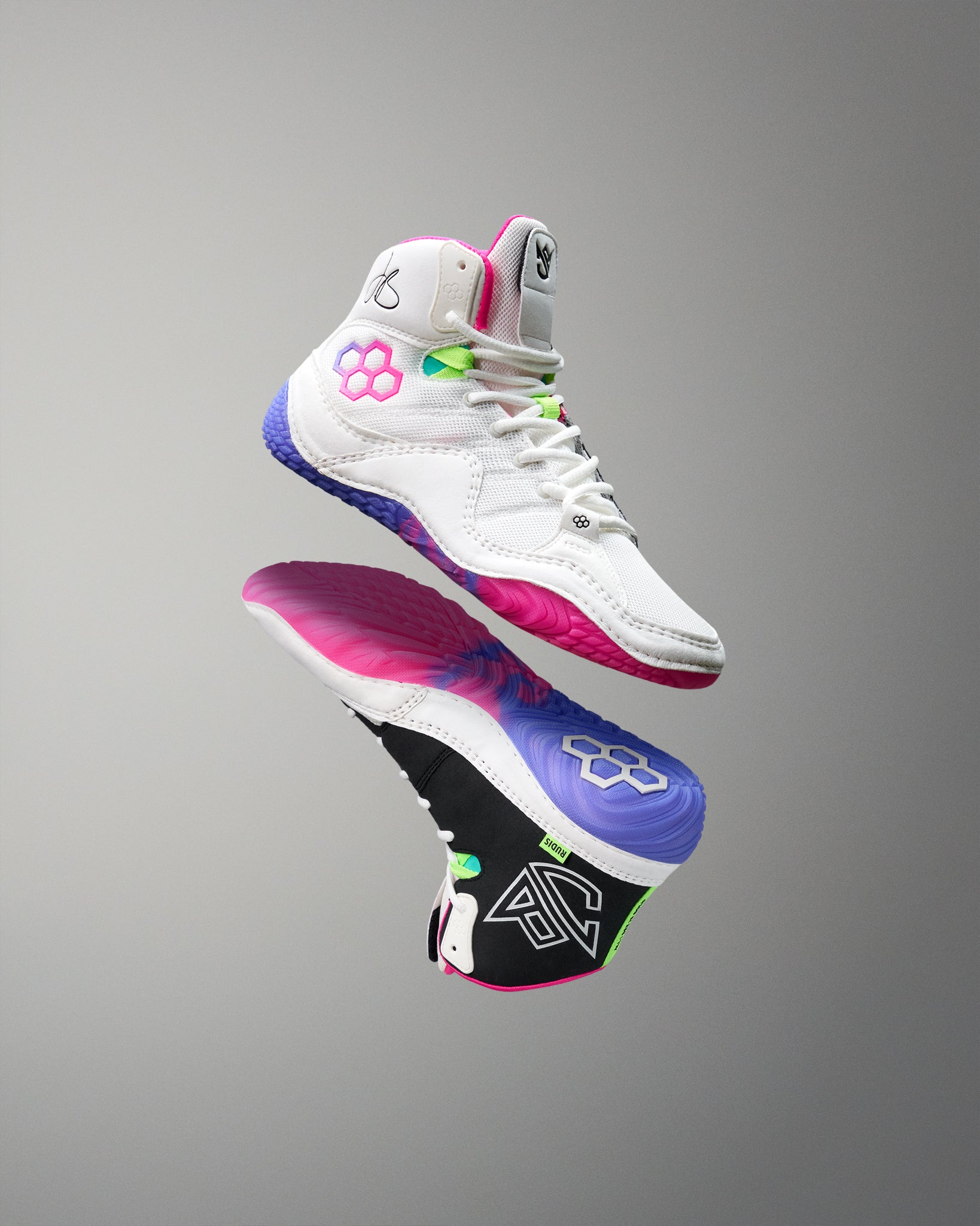 RUDIS JB1 Youth Wrestling Shoes - Neon Surge