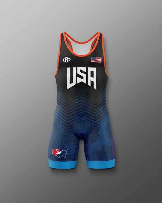 RUDIS USA Wrestling Icon Kids Elite Freestyle Singlet | Unleash the Champion