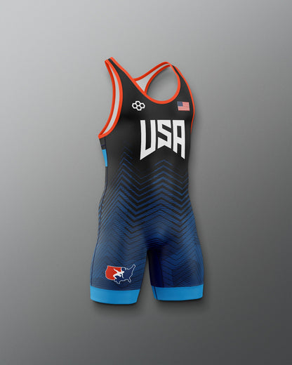 RUDIS USA Wrestling Icon Kids Elite Freestyle Singlet | Unleash the Champion