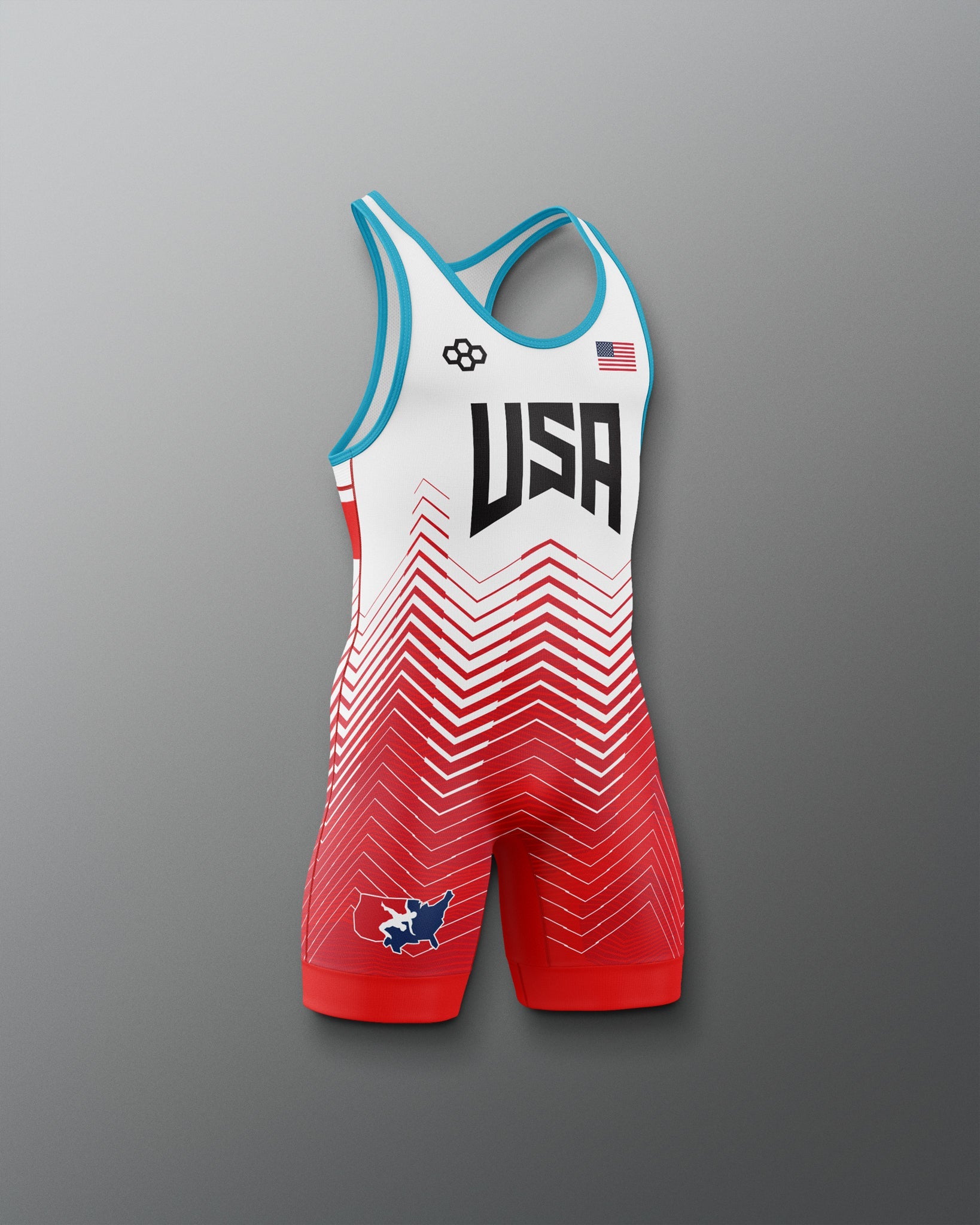 RUDIS USA Wrestling Icon Kids Elite Freestyle Singlet | Unleash the Champion