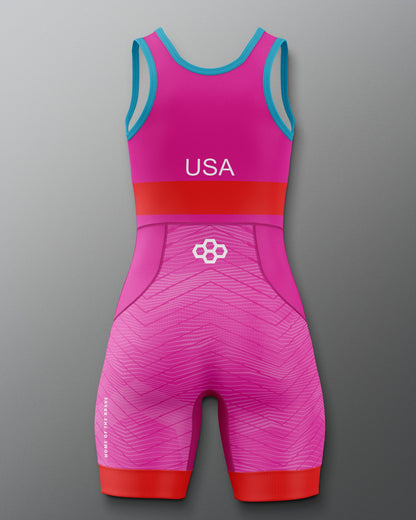 RUDIS USA Wrestling Women's 2.0 Freestyle Singlet - Official Gear