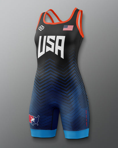RUDIS USA Wrestling Women's 2.0 Freestyle Singlet - Official Gear