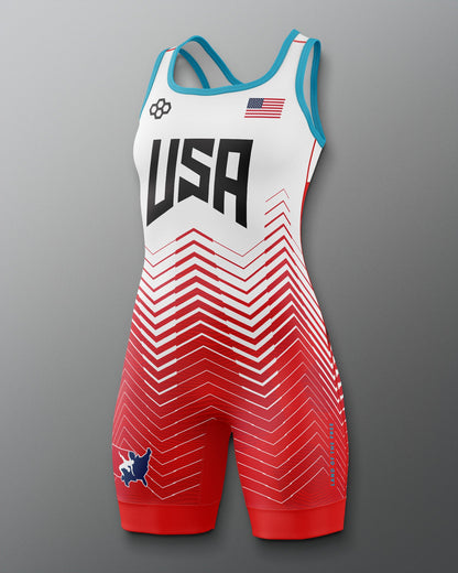RUDIS USA Wrestling Women's 2.0 Freestyle Singlet - Official Gear