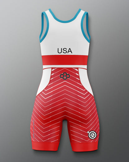 RUDIS USA Wrestling Women's 2.0 Freestyle Singlet - Official Gear