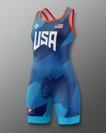 RUDIS USA Wrestling Grit Icon Women's 2.0 Elite Freestyle Singlet