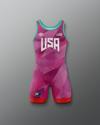 RUDIS USA Wrestling Grit Icon Boy's 2.0 Elite Freestyle Singlet