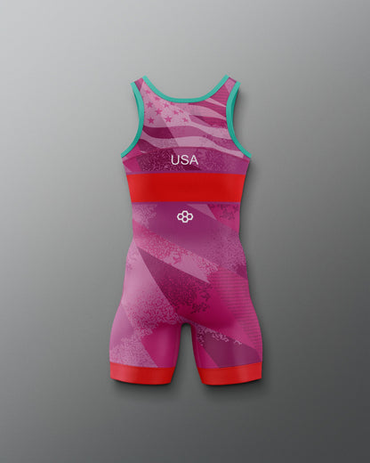 RUDIS USA Wrestling Grit Icon Boy's 2.0 Elite Freestyle Singlet