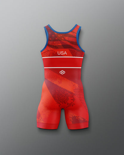 RUDIS USA Wrestling Grit Icon Boy's 2.0 Elite Freestyle Singlet