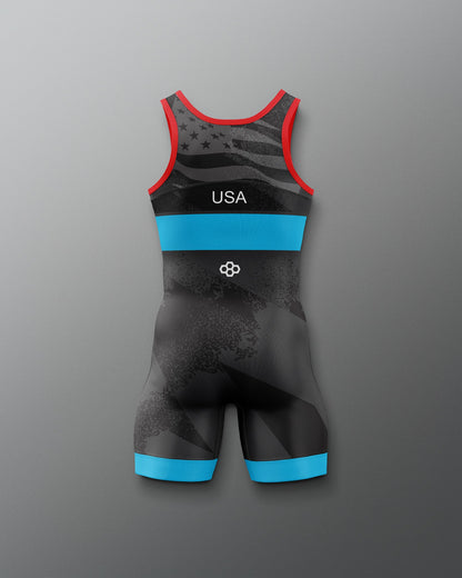 RUDIS USA Wrestling Grit Icon Boy's 2.0 Elite Freestyle Singlet