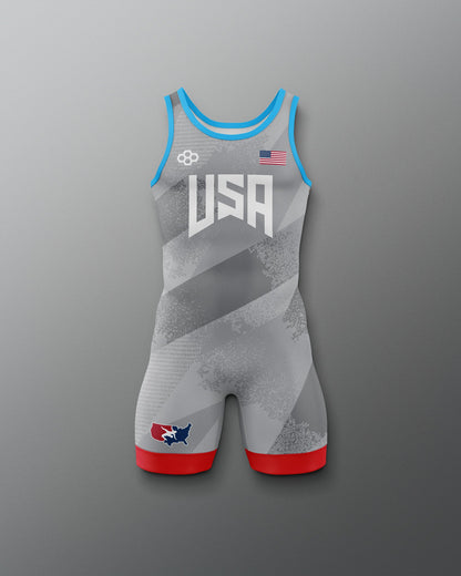 RUDIS USA Wrestling Grit Icon Boy's 2.0 Elite Freestyle Singlet