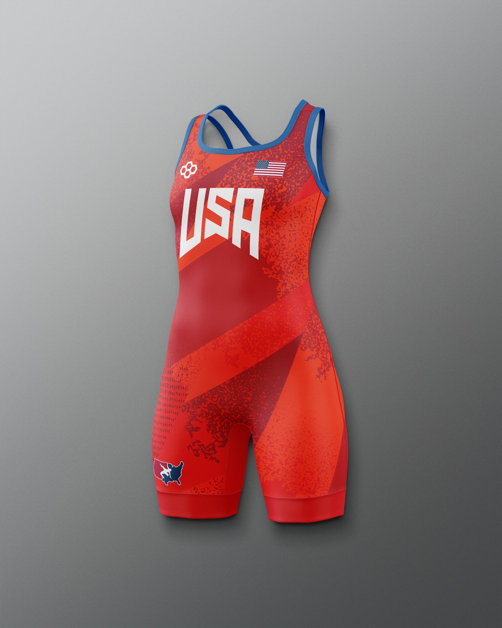 RUDIS USA Wrestling Grit Icon Girl's 2.0 Elite Freestyle Singlet