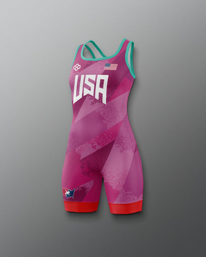 RUDIS USA Wrestling Grit Icon Girl's 2.0 Elite Freestyle Singlet