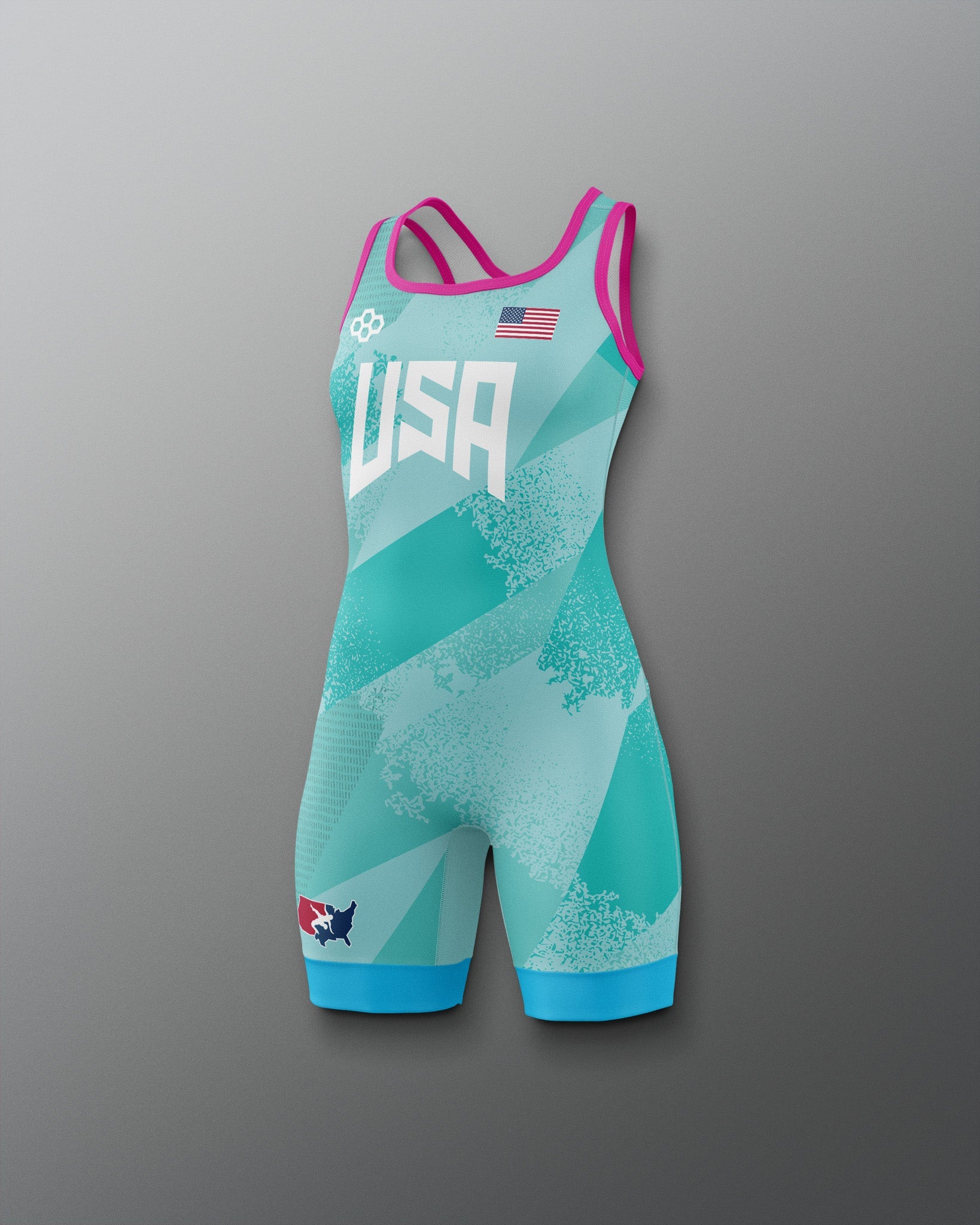RUDIS USA Wrestling Grit Icon Girl's 2.0 Elite Freestyle Singlet