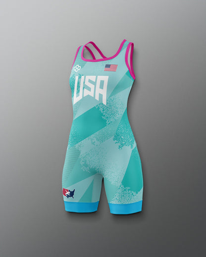 RUDIS USA Wrestling Grit Icon Girl's 2.0 Elite Freestyle Singlet