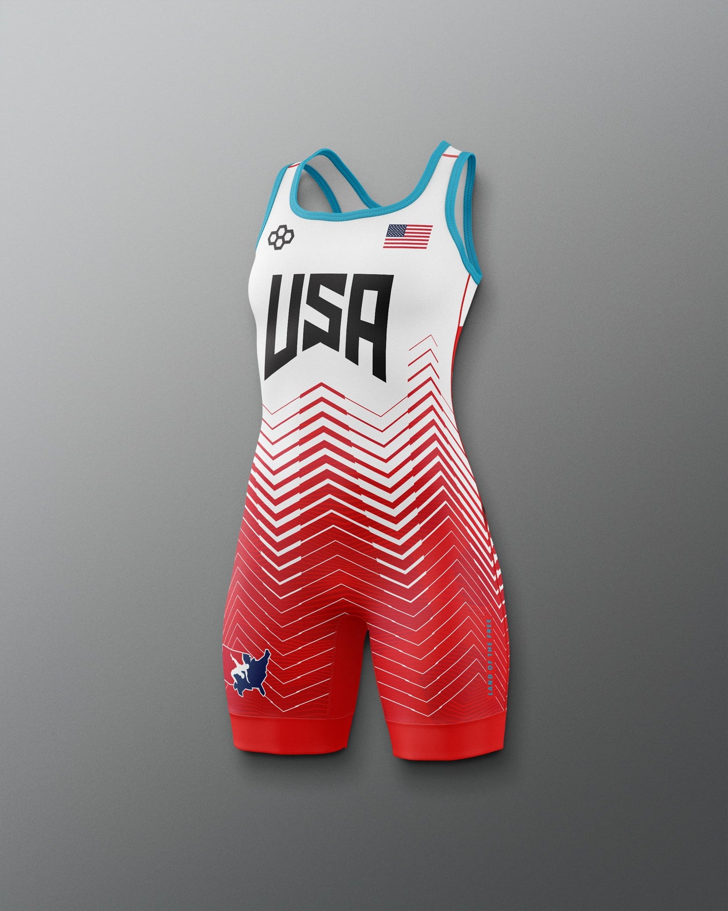 RUDIS USA Wrestling Girl's 2.0 Elite Freestyle Singlet - Official Gear
