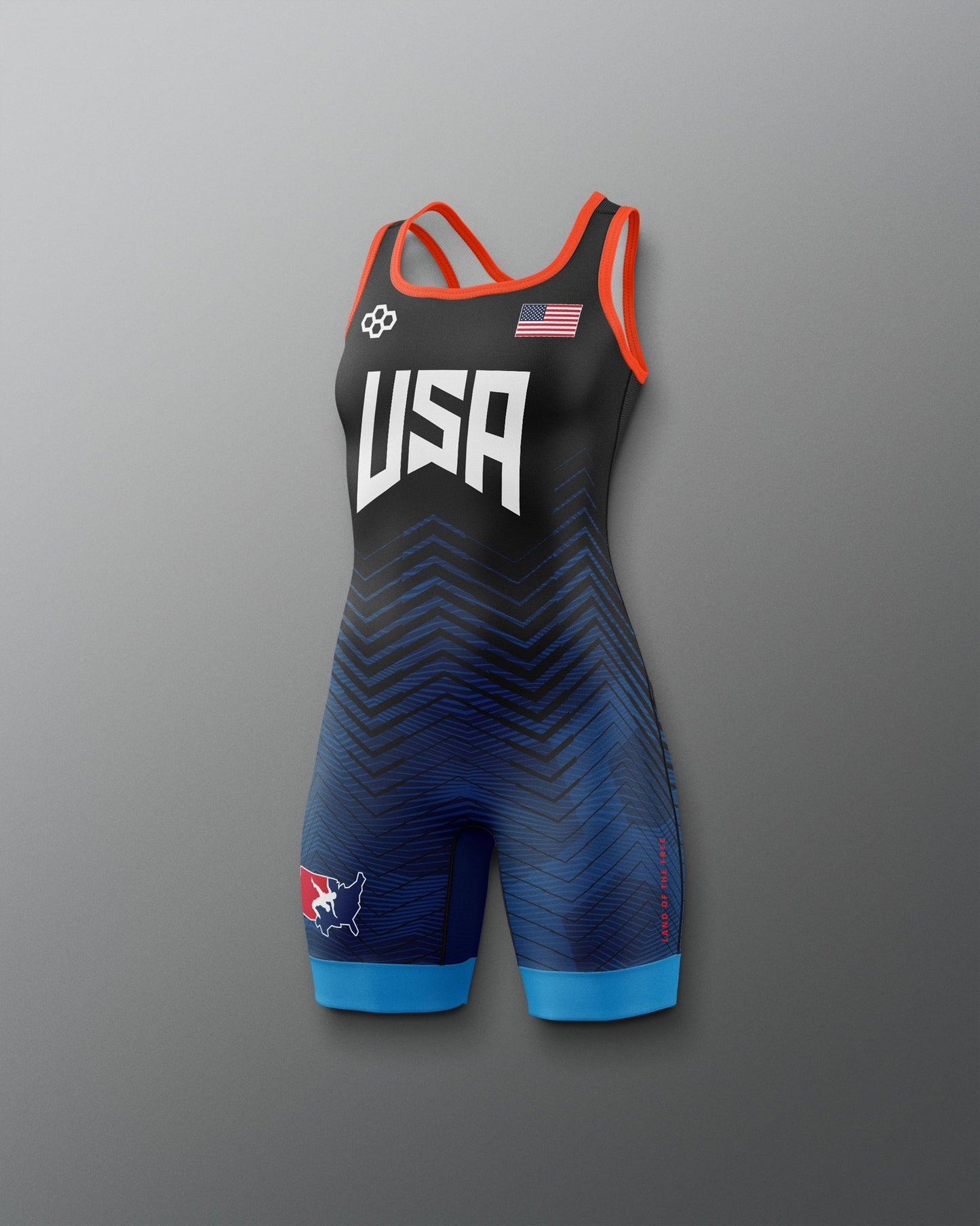 RUDIS USA Wrestling Girl's 2.0 Elite Freestyle Singlet - Official Gear