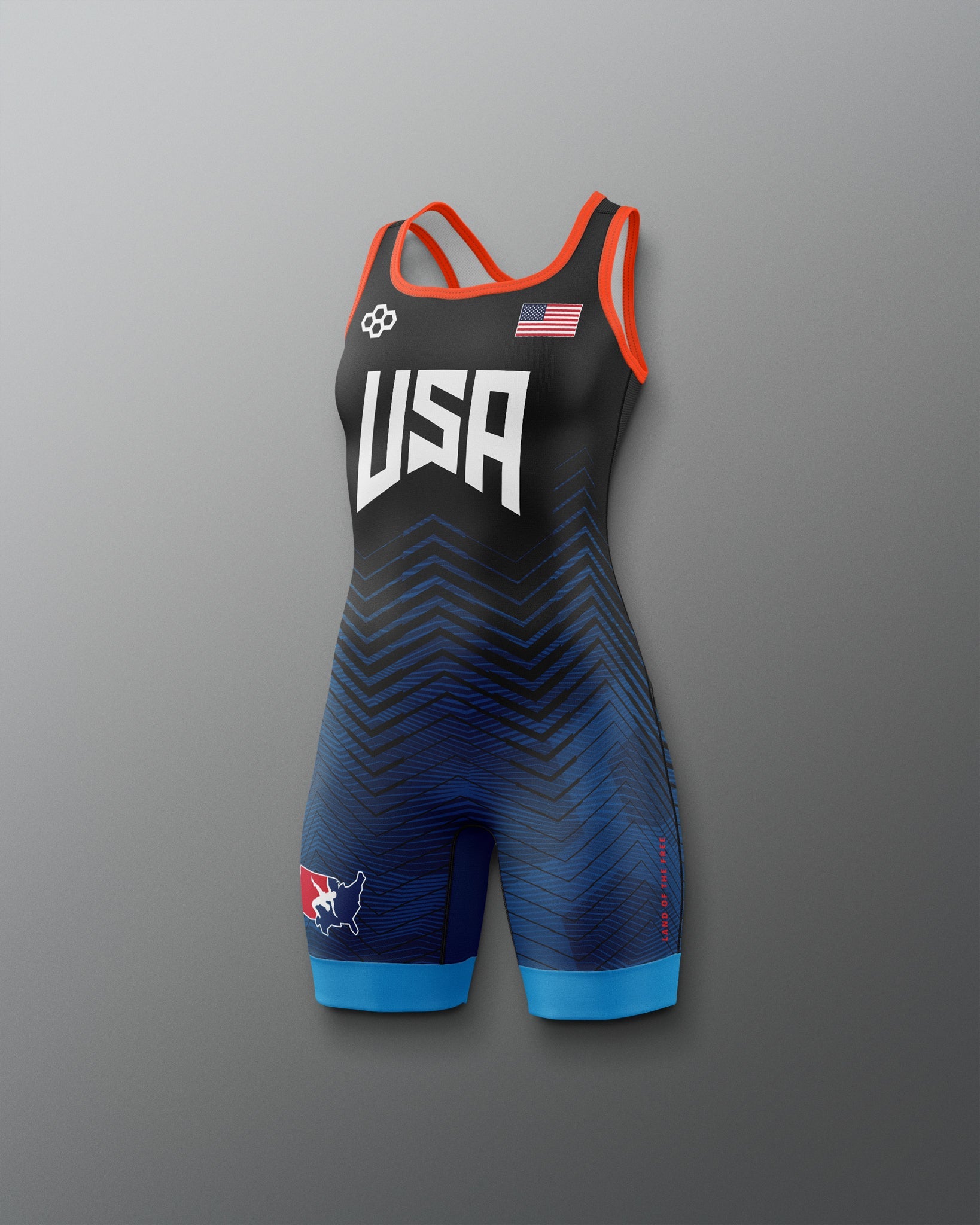 RUDIS USA Wrestling Girl's 2.0 Elite Freestyle Singlet - Official Gear