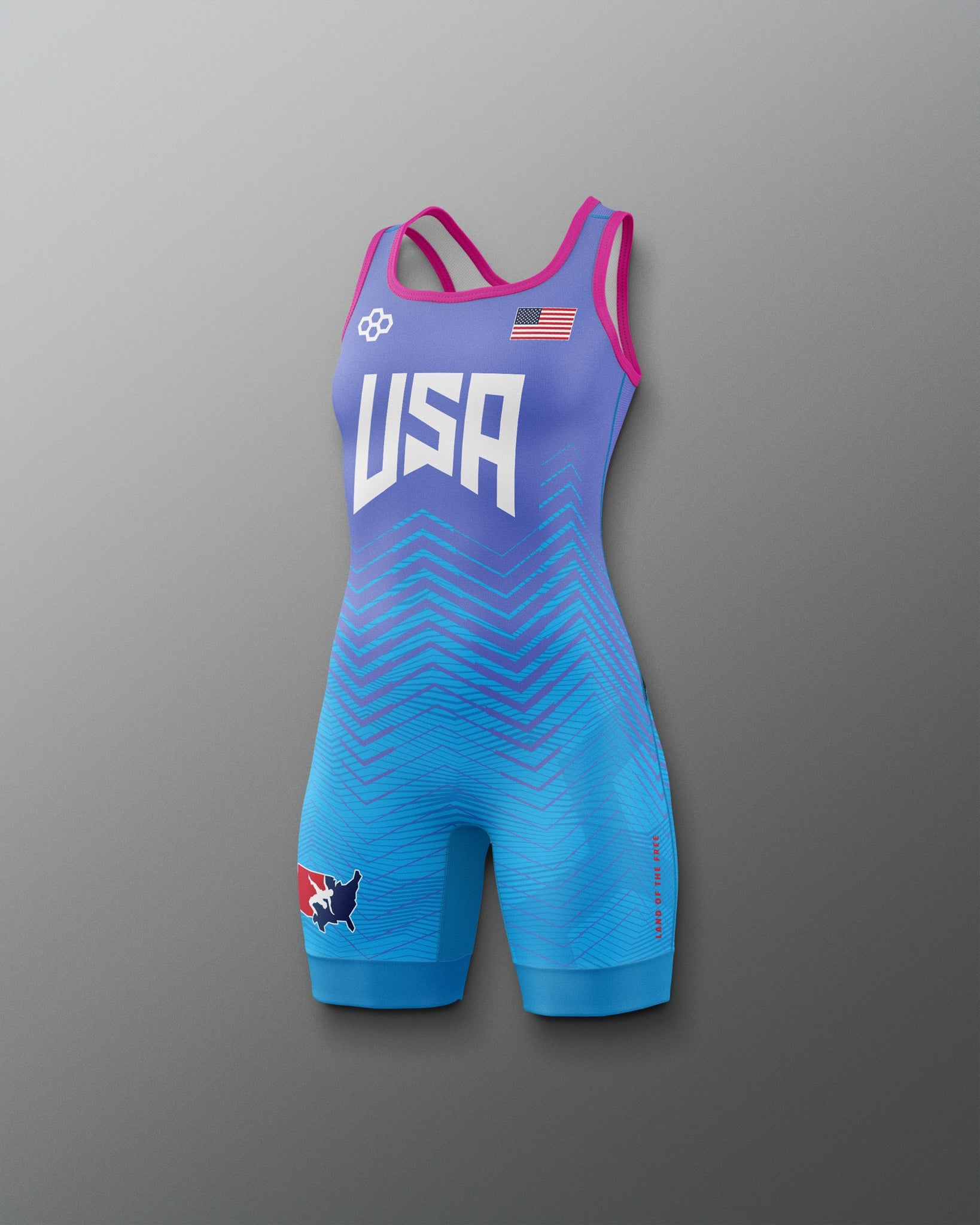 RUDIS USA Wrestling Girl's 2.0 Elite Freestyle Singlet - Official Gear