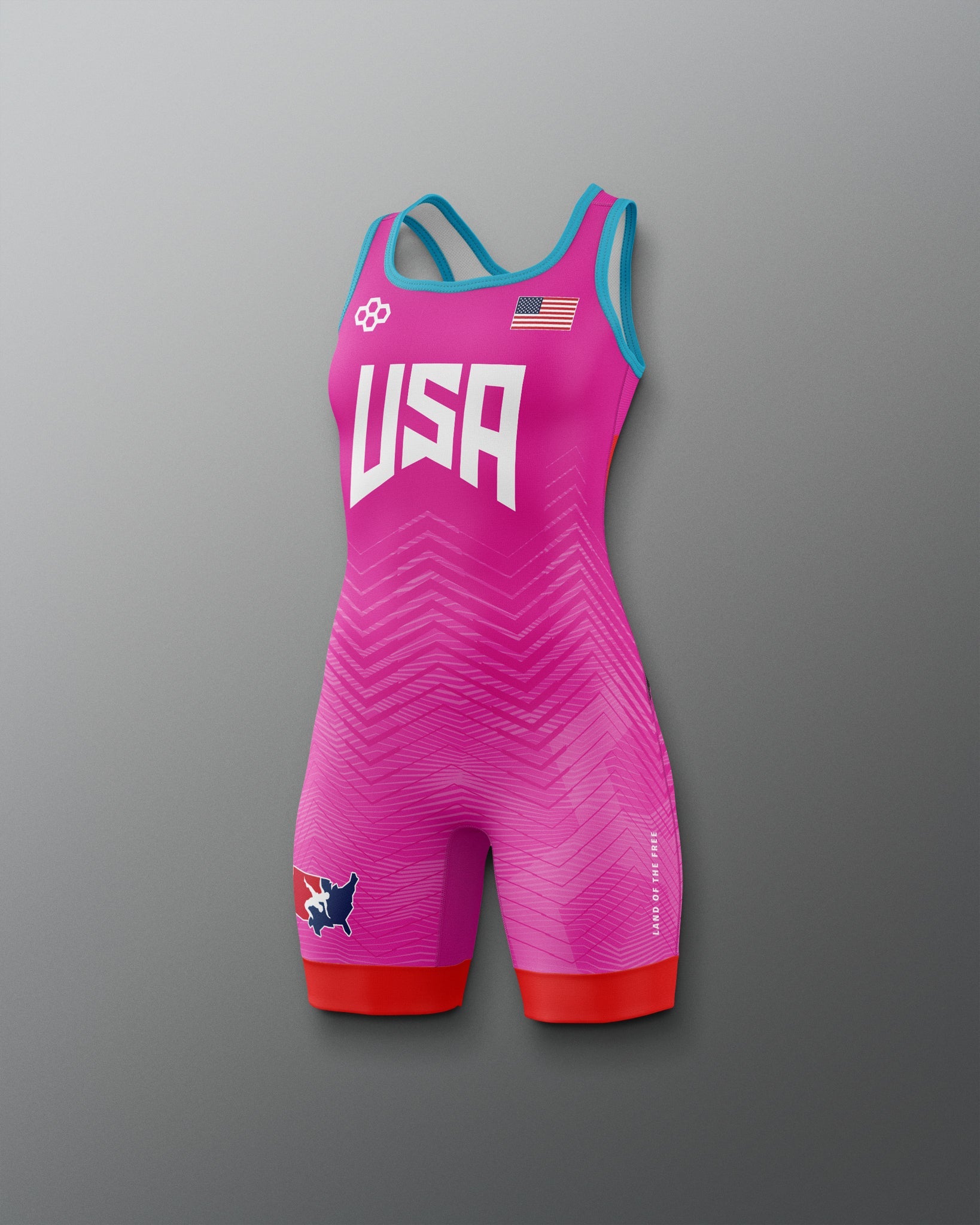 RUDIS USA Wrestling Girl's 2.0 Elite Freestyle Singlet - Official Gear