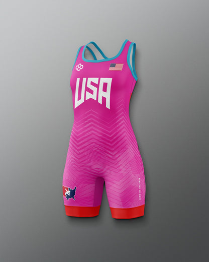 RUDIS USA Wrestling Girl's 2.0 Elite Freestyle Singlet - Official Gear