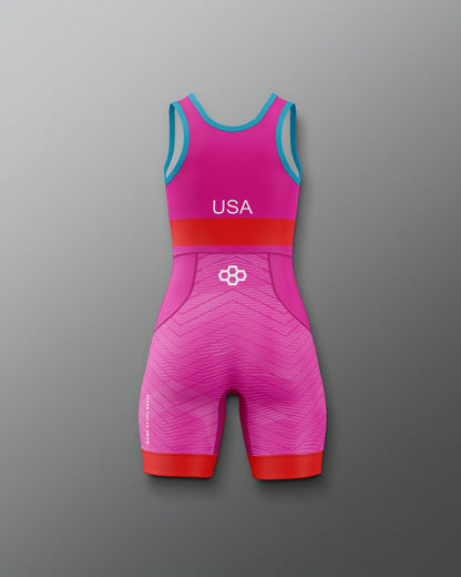 RUDIS USA Wrestling Girl's 2.0 Elite Freestyle Singlet - Official Gear