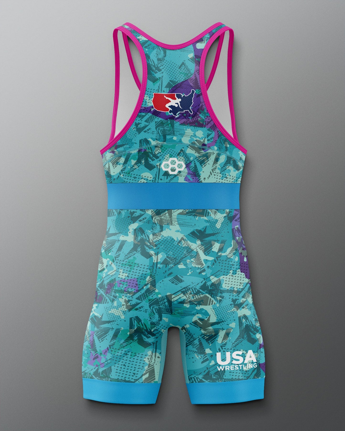 RUDIS USA Wrestling Scatter Icon 2.0 Elite Freestyle Singlet - Men's Gear