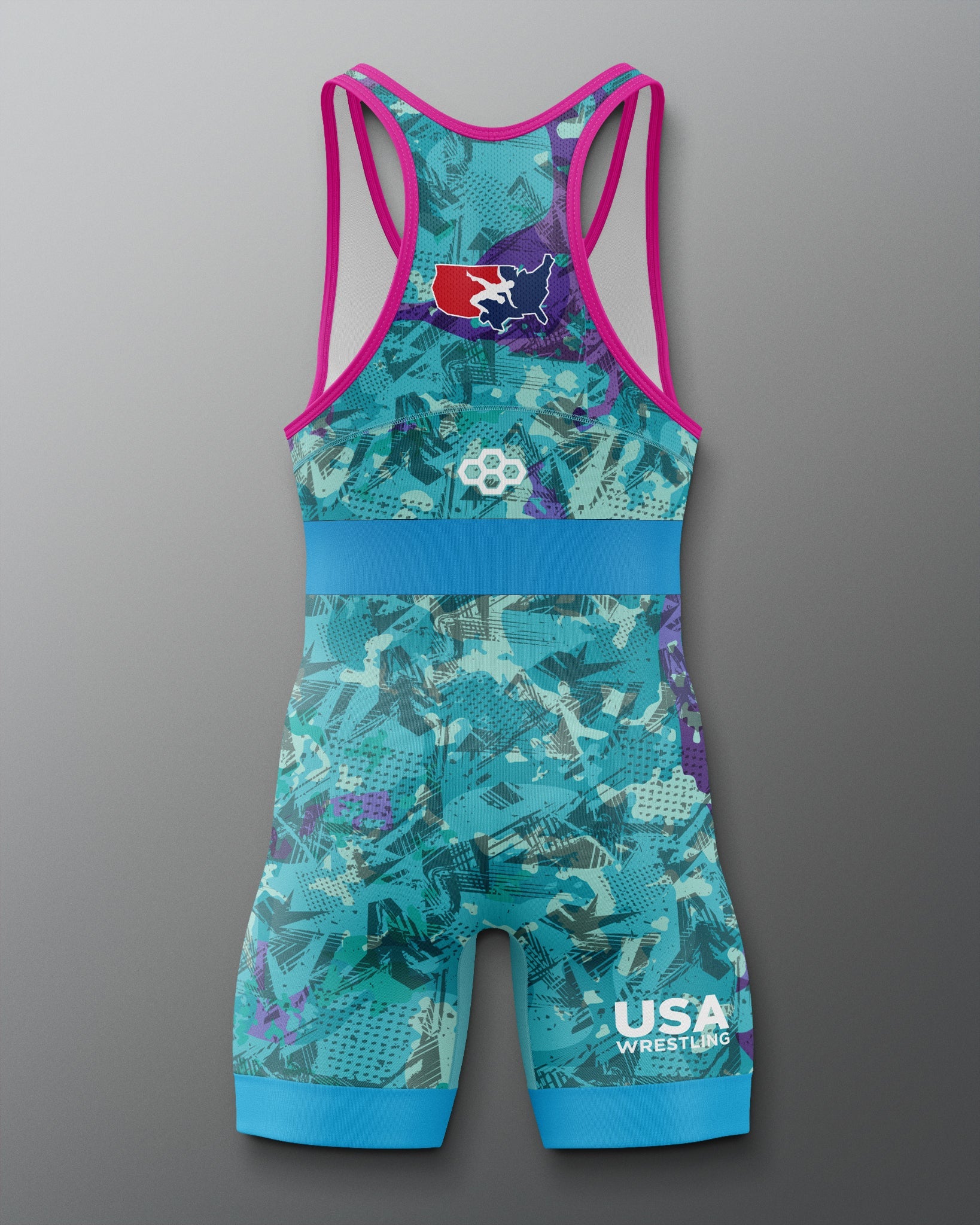RUDIS USA Wrestling Scatter Icon 2.0 Elite Freestyle Singlet - Men's Gear