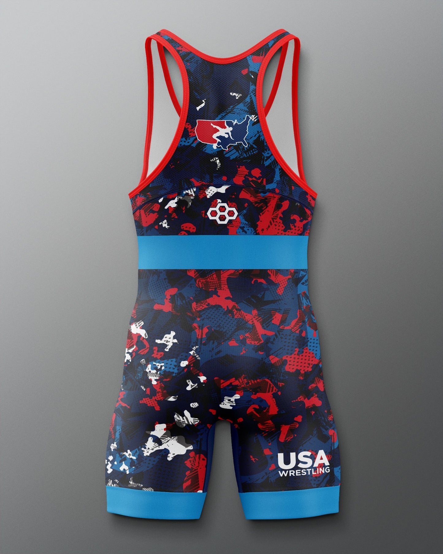 RUDIS USA Wrestling Scatter Icon 2.0 Elite Freestyle Singlet - Men's Gear