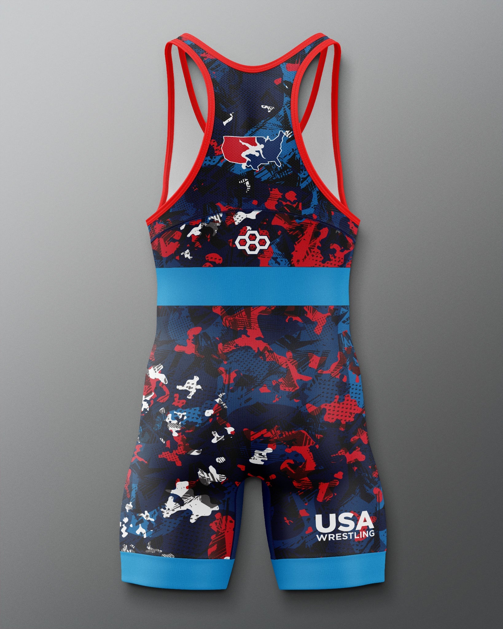 RUDIS USA Wrestling Scatter Icon 2.0 Elite Freestyle Singlet - Men's Gear