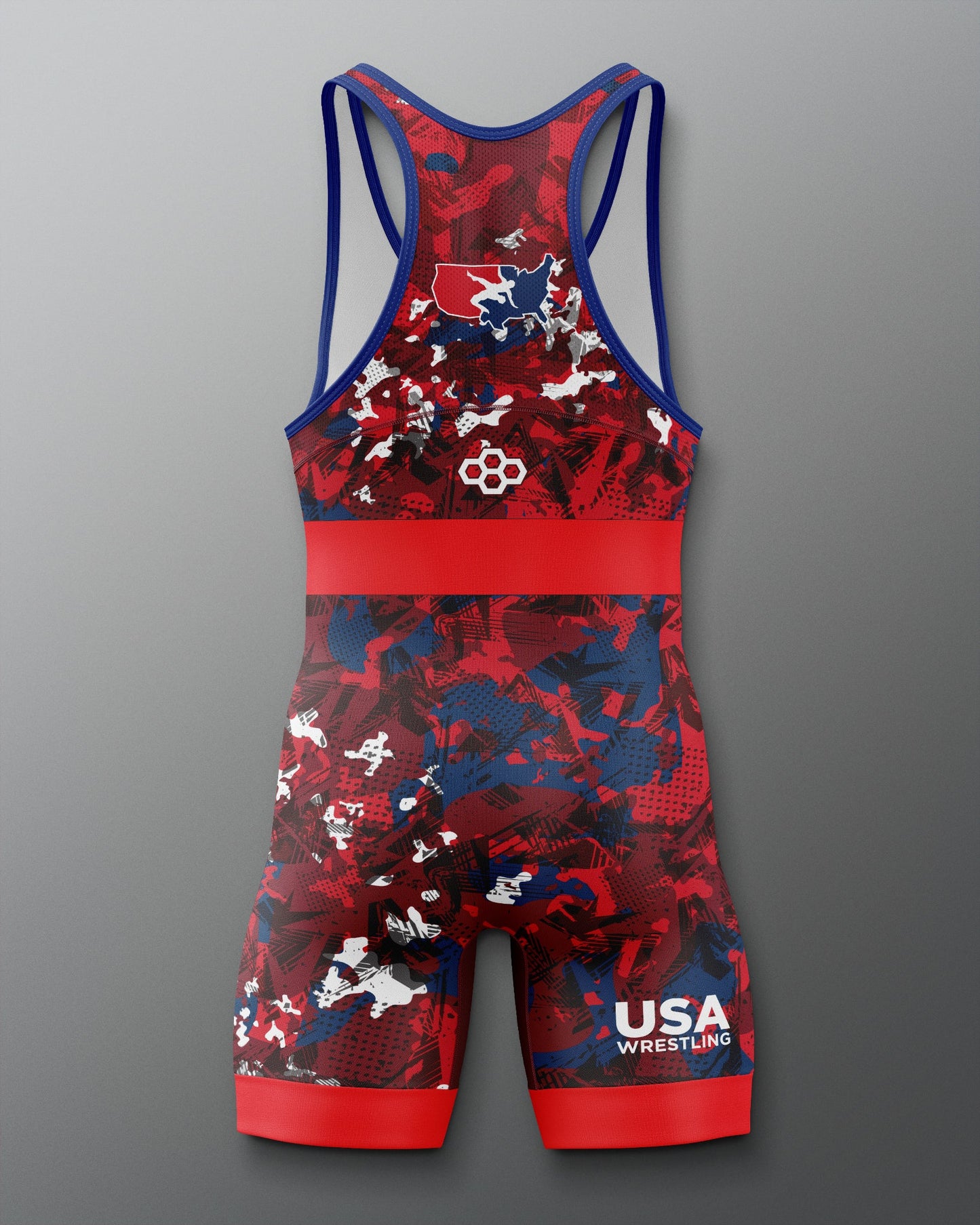 RUDIS USA Wrestling Scatter Icon 2.0 Elite Freestyle Singlet - Men's Gear