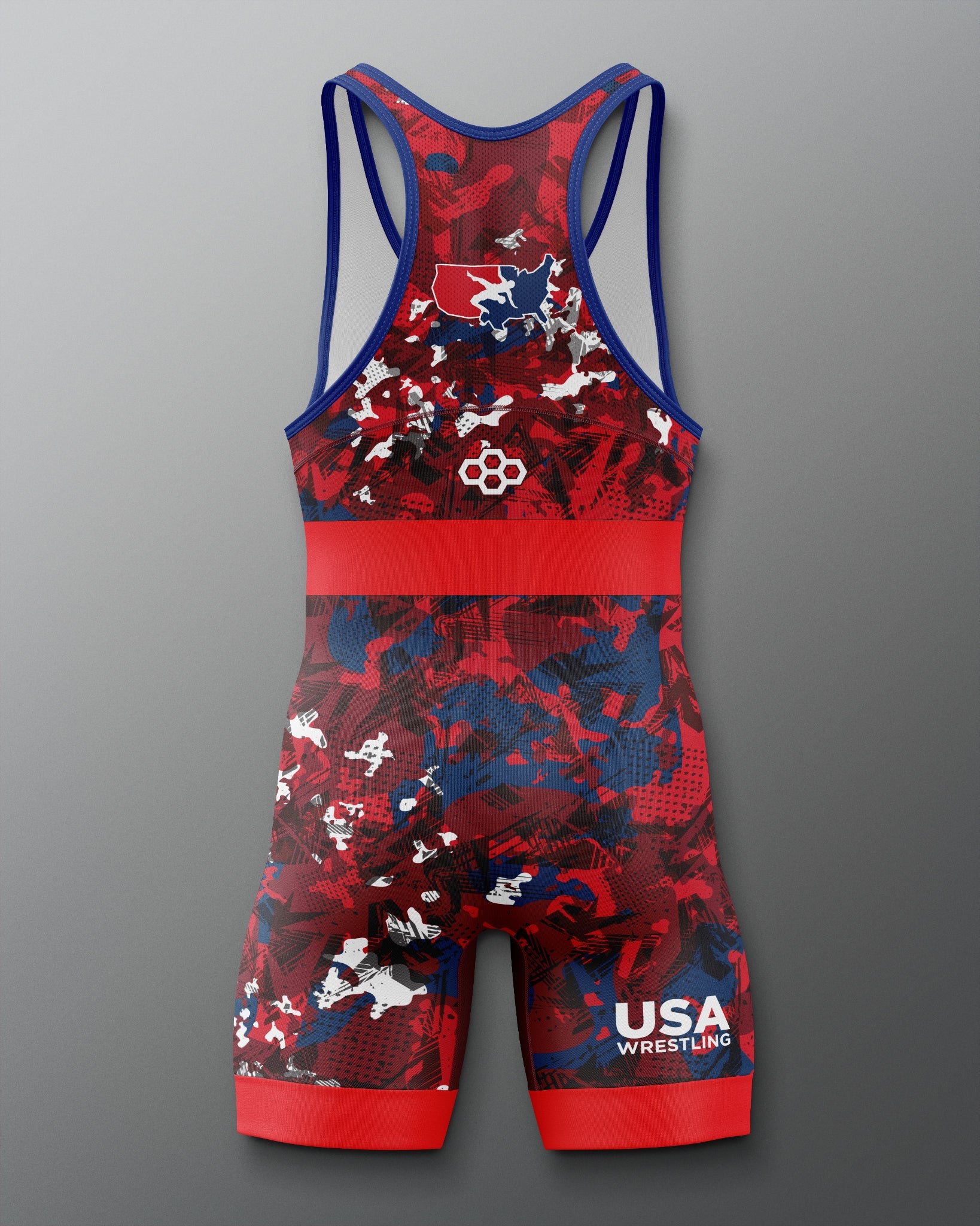 RUDIS USA Wrestling Scatter Icon 2.0 Elite Freestyle Singlet - Men's Gear