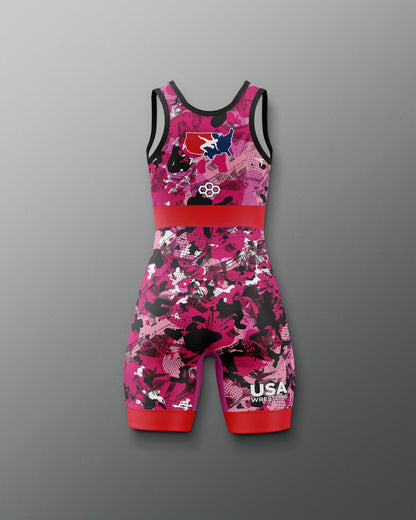 RUDIS USA Wrestling Girl's Elite Freestyle Singlet - Elite Performance Gear