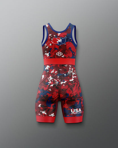 RUDIS USA Wrestling Girl's Elite Freestyle Singlet - Elite Performance Gear