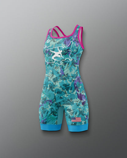 RUDIS USA Wrestling Girl's Elite Freestyle Singlet - Elite Performance Gear