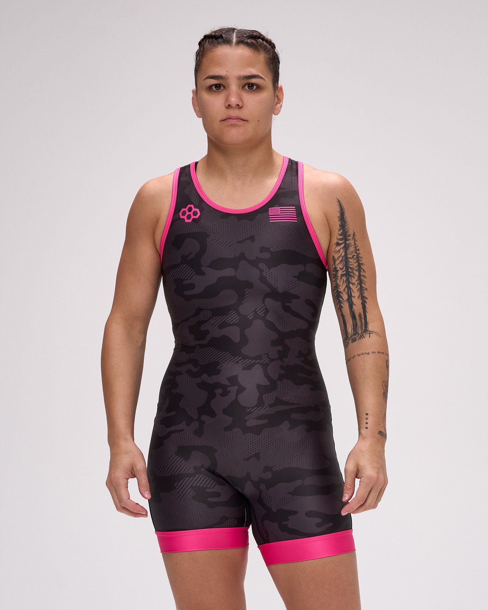 RUDIS Camo Women's Elite 2.0 Wrestling Singlet - Dominate the Mat