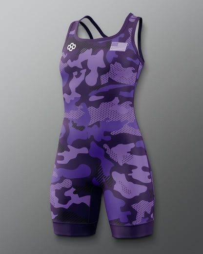 RUDIS Camo Women's Elite 2.0 Wrestling Singlet - Dominate the Mat
