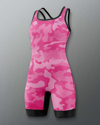 RUDIS Camo Women's Elite 2.0 Wrestling Singlet - Dominate the Mat