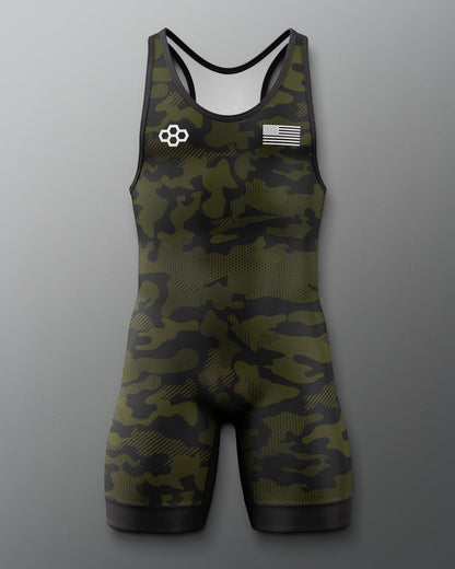 RUDIS Camo Elite 2.0 Wrestling Singlet - Dominate the Mat