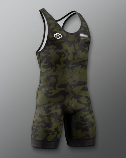 RUDIS Camo Elite 2.0 Wrestling Singlet - Dominate the Mat