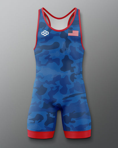 RUDIS Camo Elite 2.0 Wrestling Singlet - Dominate the Mat