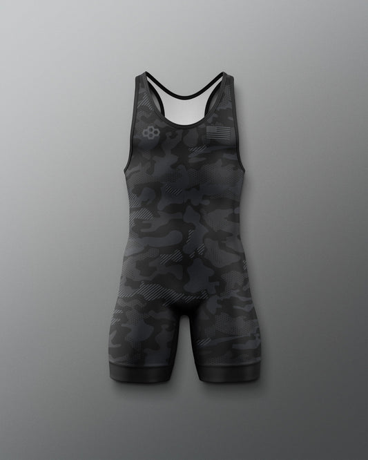 RUDIS Camo Boy's Elite Wrestling Singlet - Dominate the Mat